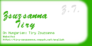 zsuzsanna tiry business card